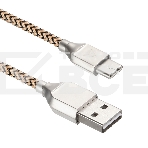 Кабель USB ACD-Titan Type-C ~ USB-A Нейлон, 1м, желто-черный (ACD-U927-C2Y), фото4