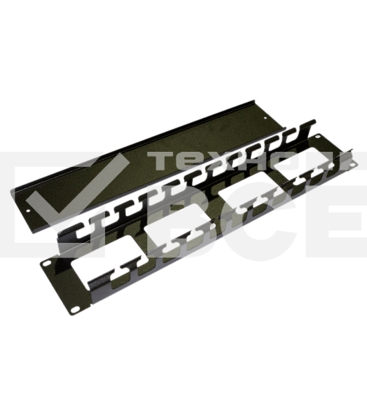 Монтажное оборудование Hyperline CM-2U-ML-COV Кабельный организатор с металлическими кольцами и крышкой, 19