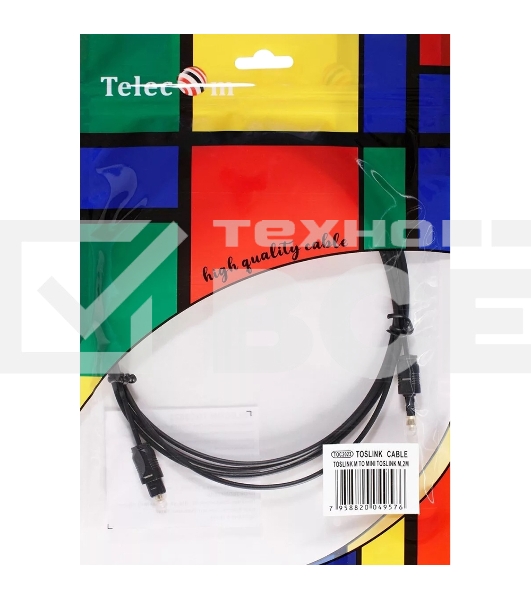 Оптический кабель (Toslink)-M -- >(Toslink)-miniM ,2m, Telecom <TOC2023-2M>