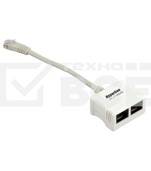 Розетки Hyperline SPL-YT4-E2-E2 Разветвитель 4Pr.T568A/T568B -) 2 x 2Pr.10BASE-T