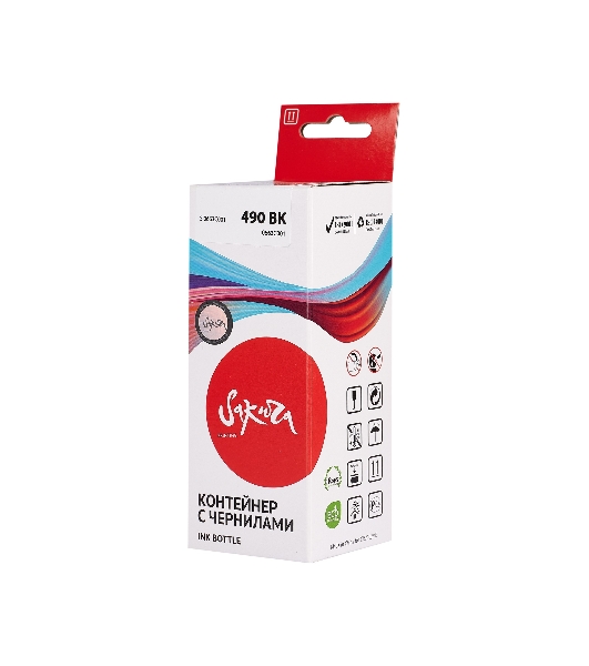 Чернила Sakura 0663C001 для Canon, черный, 4400 к., 100 мл.