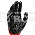 Перчатки полиэфирные с черным нитрильным покрытием, размер 9, 13 класс вязки Stels, фото3