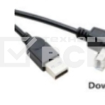 Кабель USB 2.0 на USB-B угол вниз 1,5 м, фото 1