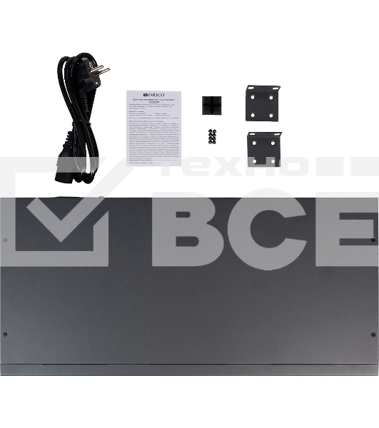 Неуправляемый PoE-коммутатор ORIGO Unmanaged Switch 26x1000Base-T (24x1000Base-T PoE), 2xCombo 1000Base-T/SFP, PoE Budget 370W, Long-range PoE up to 250m, 19