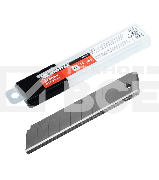 Лезвия Matrix 25 мм, сталь SK5, 10 шт