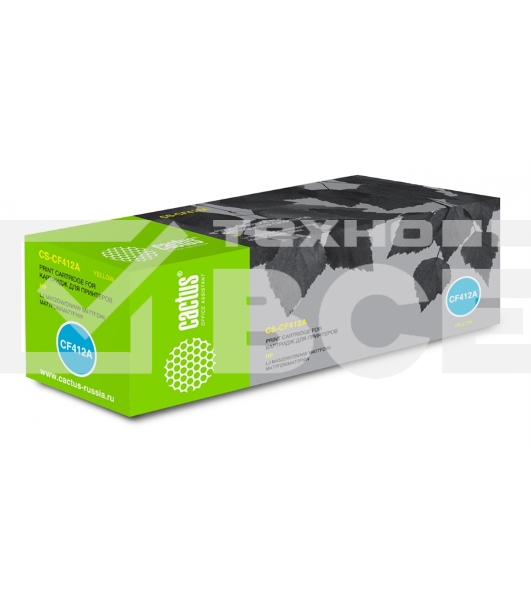 Картридж лазерный Cactus CS-CF412A желтый (2300 стр.) для HP LJ M452DW/DN/NW, M477FDW/M477FDN/M477FNW