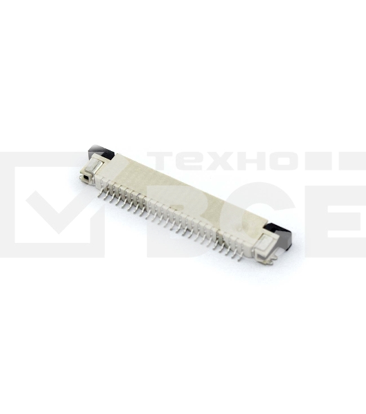 Разъем FPC  Half Coverage Top Contact 0.8K-BS-24PWB 24 pin высота 2мм шаг 0,8мм