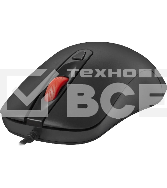 Мышь проводная Defender Omega MB-522 черный, 1600 dpi, USB, кнопки - 4