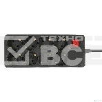 Сетевой фильтр Buro 800SH-5-B 5м (8 розеток) черный (коробка), фото3