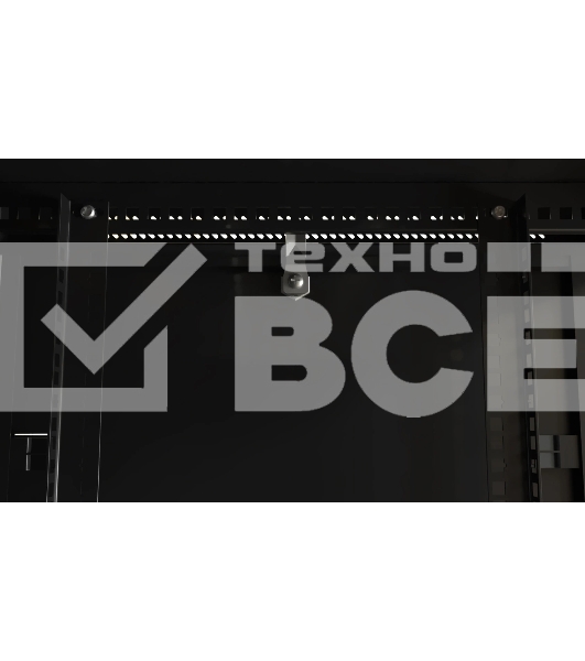 Шкаф коммутационный Hyperline (TWB-FC-1266-SR-RAL9004) настенный 12U 600x600мм пер.дв.металл 2 бок.пан. задн.дв.спл.стал.лист 60кг черный 650мм IP20 сталь