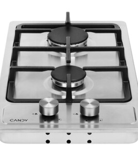 Газовая варочная поверхность Candy CHXM32CX, 2 конфорки, нержавеющая сталь, 4750 Вт