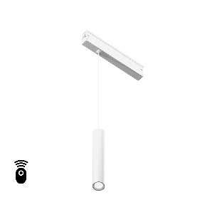 Управляемый светодиодный светильник для шинопровода Magnetic Ambrella light GL1431 WH белый IP20 10W 3000K-6400K 220V 24° D35*240 H1500 (Без ПДУ)