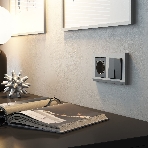 Розетка с заземлением, шторками и USB тип A+C  (графит матовый), фото4