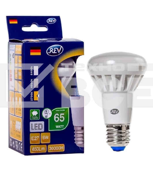 Лампа светодиодная REV RITTER 32336 5 R63 E27 8W 2700K