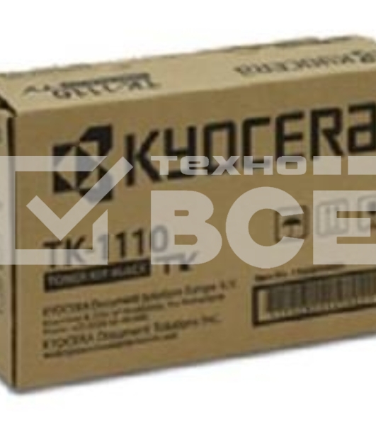 Картридж лазерный Kyocera TK-1110 (1T02M50NX0/1T02M50NX1) черный для FS-1040/FS-1060DN/FS-1020MFP/FS-1025MFP/FS-1120MFP/FS-1125MFP 2500 стр.