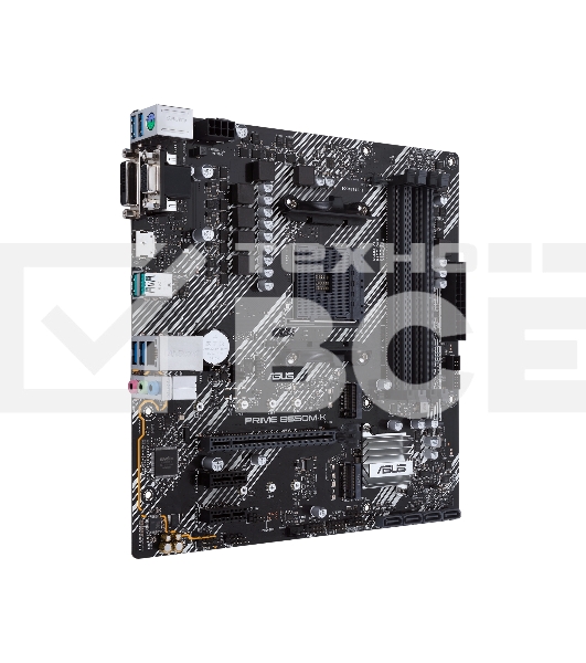 Материнская плата ASUS PRIME B550M-K, AM4, AMD B550, 4xDDR4, 4xSATA, 2xM.2, 1xPCIe 4.0 x16, 2xPCIe x1, 1xDVI-D, 1xHDMI, 1xVGA, 1x 1Gb LAN, 4xUSB 3.2 Gen 1, 2xUSB 3.2 Gen 2, 3x3.5 мм, 7.1, mATX