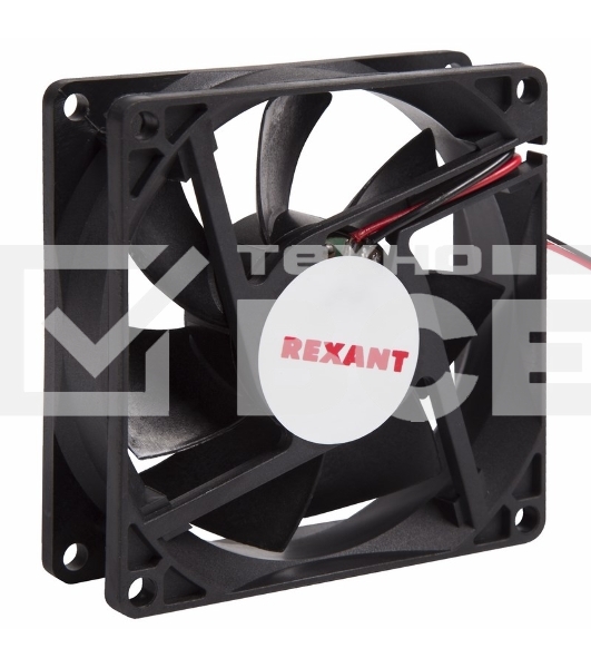 Вентилятор для корпуса Rexant RX 8025MS 24VDC черный, 80 мм, 2600 об/мин, 30 дБ, 2 pin