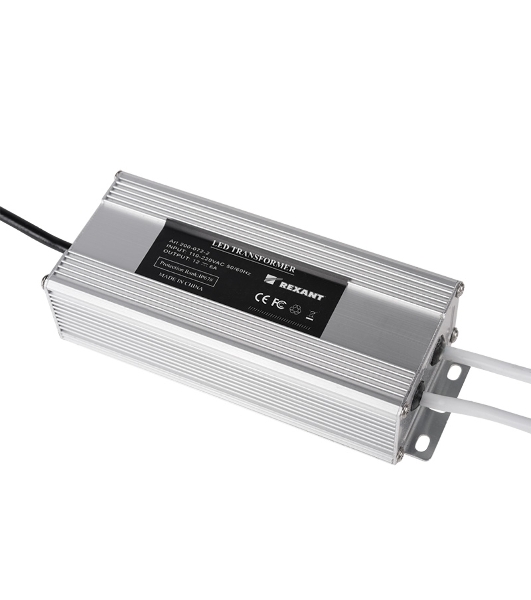 Источник питания 110-220 V AC/12 V DC 6 А 72 W с проводами влагозащищенный (IP67)