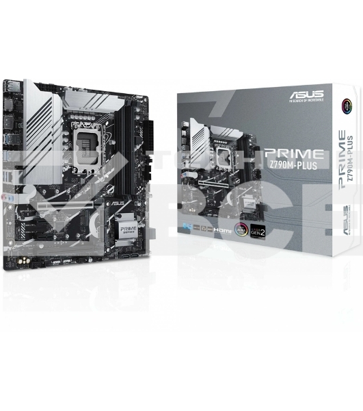 Материнская плата ASUS PRIME Z790M-PLUS, LGA 1700, Intel Z790, 4xDDR5, 4xSATA, 3xM.2, 1xPCIe 4.0 x4, 1xPCIe 5.0 x16, 2xPCIe x1, 1xDP, 1xHDMI, 1x 1Gb LAN, 1xUSB-C 3.2 Gen 2x2, 1xUSB 3.2 Gen 2, 4xUSB 3.2 Gen 1, 2xUSB 2.0, 3x3.5 мм, 7.1, mATX