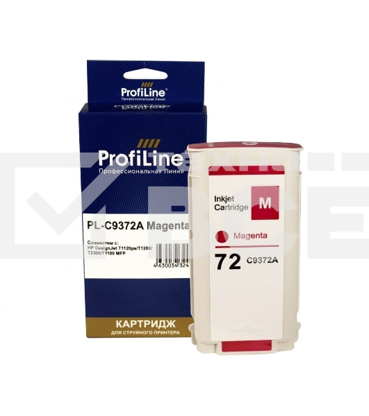 Картридж струйный PL-C9372A (№72) для HP DesignJet T1120ps/T1200/T2300/T1100 MFP Magenta ProfiLine