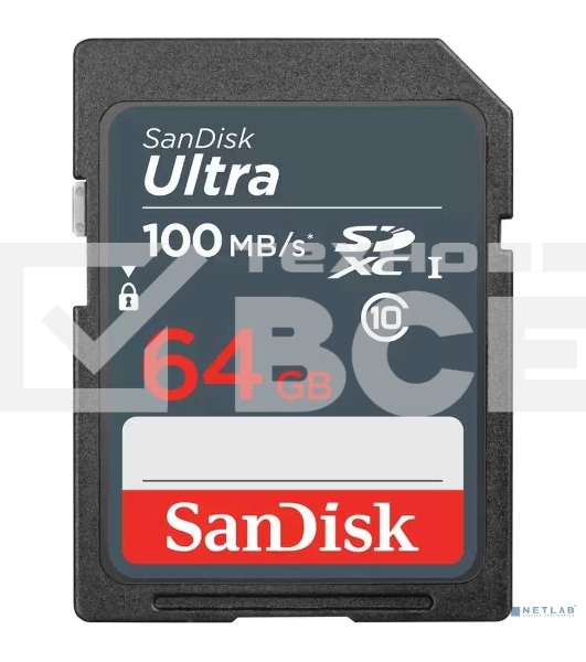 Карта памяти SDXC 64GB UHS-I SDSDUNR-064G-GN3IN SANDISK