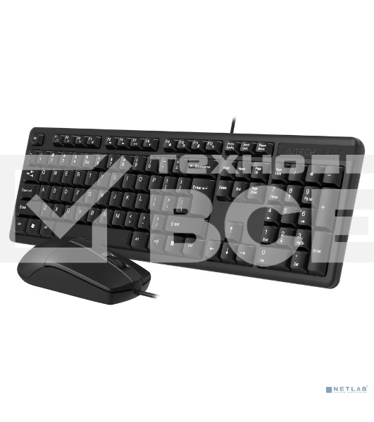 Клавиатура + мышь A4Tech KK-3330 клав:черный мышь:черный USB