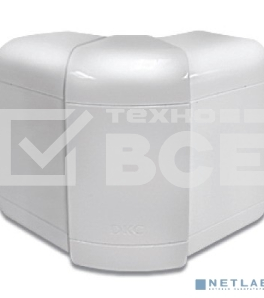 Угол внешний для кабель-канала 90х50 с разд. ДКС 09552