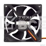 Вентилятор для корпуса Gembird 80x80x25, гидрод., тихий, 3 pin/4pin Molex, провод 30 см (S8025H-3P4M), фото3