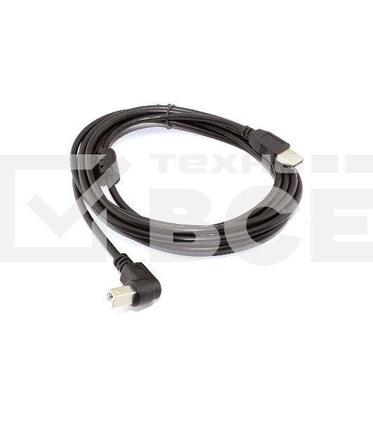 Кабель USB  2.0 на  USB-B угол вниз 3 м