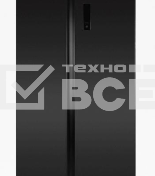 Холодильник Maunfeld MFF177NFSB черный глянц. инвертер двухкамерный Side by Side 263/170л морозилка сбоку