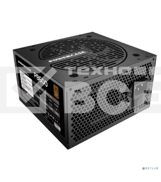 Блок питания Powercase PB600 (80 Plus Bronze, ATX 2.31, 600W, APFC, DC-DC, 120мм Fan) / PS-600B-DC