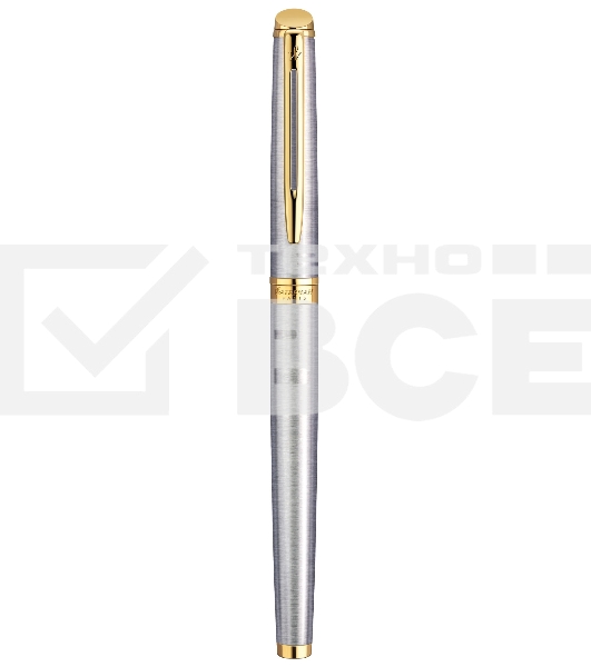 Ручка роллер Waterman Hemisphere (CWS0920350) Steel GT F черн. черн. подар.кор.