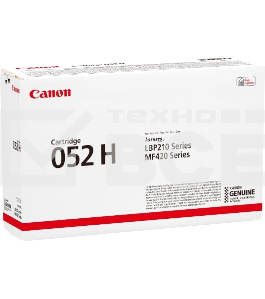 Картридж лазерный Canon 052 H 2200C002 черный (9200 стр.) для Canon MF421dw/MF426dw/MF428x/MF429x
