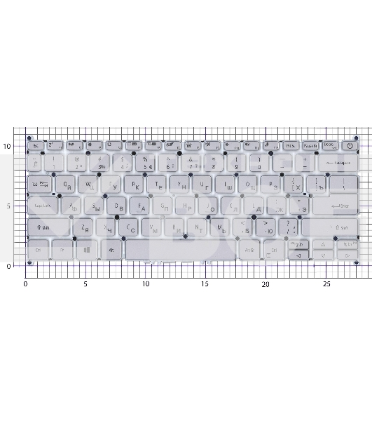 Клавиатура для ноутбука Acer Swift 3 SF314-54 белая