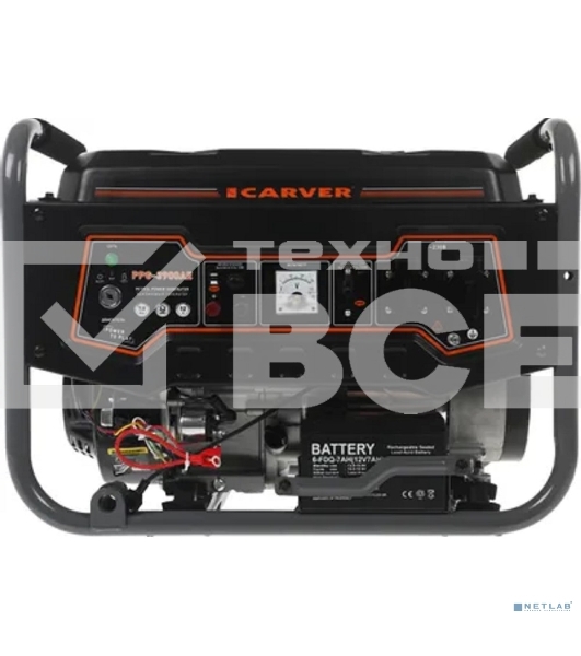 Электрогенератор бензиновый Carver PPG-3900АE, 3.2 кВт, 65дБ, 46 кг