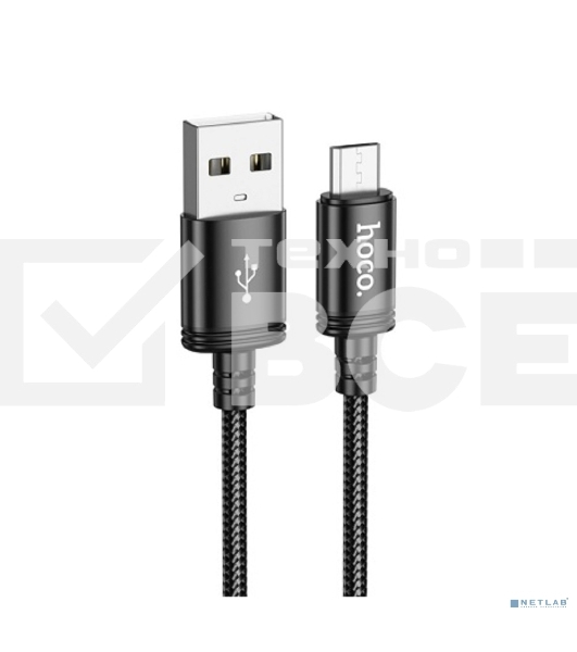 Кабель HOCO X89/USB кабель Micro/1m/2,4A/черный