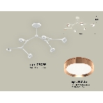 Светильник Ambrella light XB9055153/6 SWH/PPG белый песок/золото розовое полированное GX53 (C9055, N8126), фото 1