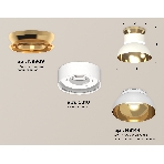 Светильник Ambrella Light XS8101061 SWH/PYG/CL белый песок/золото желоте полированное/прозрачный GX53 (N8909, C8101, N8144), фото 1