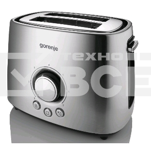Тостер Gorenje T1000E серебристый/черный