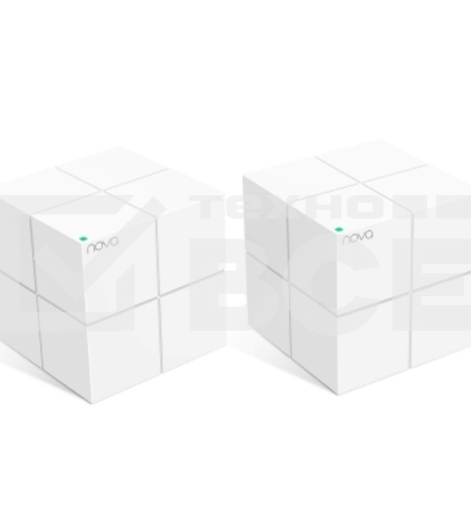 Маршрутизатор Tenda nova MW6 (2 роутера) АС1200 Двухдиапазонная Wi-Fi Mesh система, 2 порта gigabit ethernet RJ45