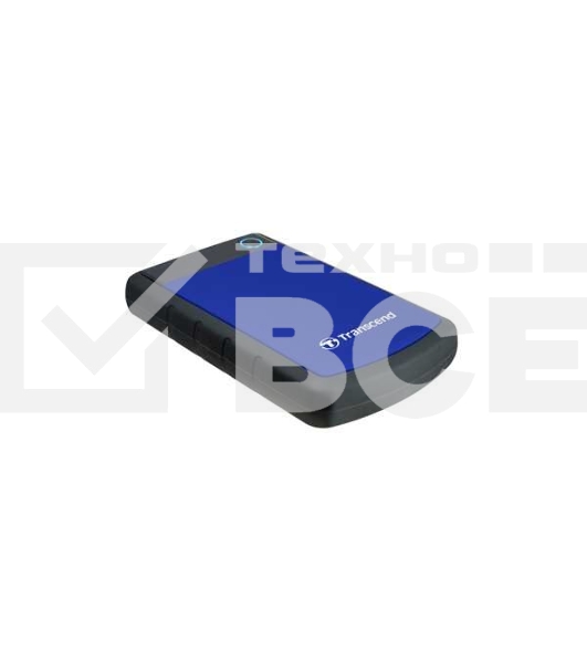 Внешний HDD 2.5' Transcend StoreJet 25H3, 4TB, USB 3.2 Gen 1 Type-A, 5400 rpm, синий