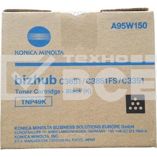 Картридж лазерный Konica-Minolta bizhub C3351/C3851 черный TNP-49K