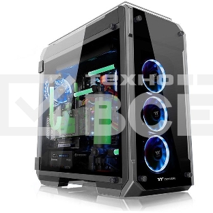 Корпус View 71 TG (840574) CA-1I7-00F1WN-00 /Black/Win/SPCC/Tempered Glass*4/Color Box/Riing 140mm Blue Fan*2