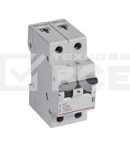 Выключатель автоматический Legrand 419699 RX3 4,5кА 25А 2П C