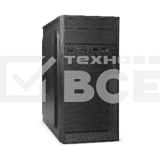 Корпус Minitower ExeGate EX291143RUS BAA-105-01-AA500 (mATX, БП AA500 с вент. 8см, 2*USB, аудио, черный)