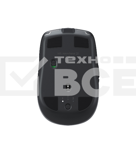 Мышь беспроводная Logitech MX Anywhere 2S графитовый, 4000 dpi, радиоканал, Bluetooth, USB, кнопки - 7