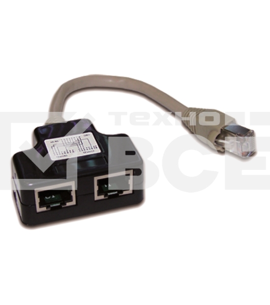 Y-адаптер, 2 параллельных порта, экранированный