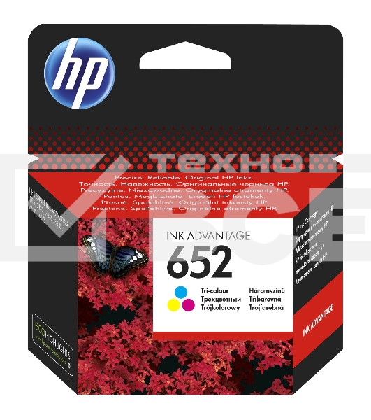 Картридж струйный HP 652 F6V24AE многоцветный, 200стр., для HP DJ IA 1115/2135/3635/4535/3835/4675