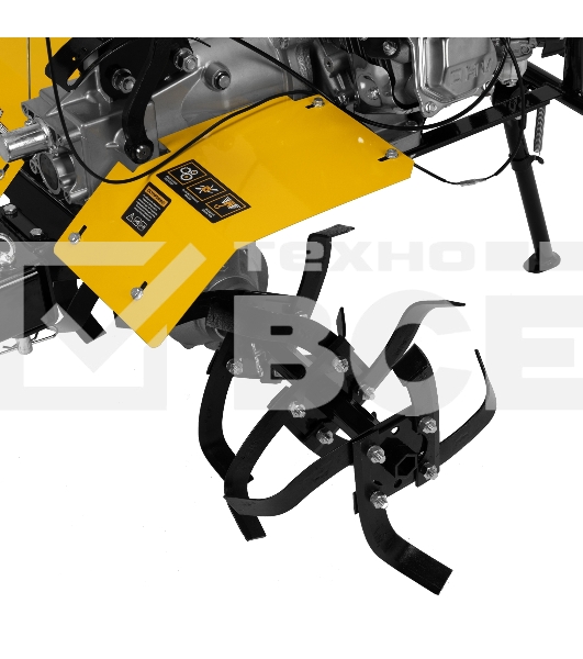 Мотоблок Denzel DPT-370X, 7 л.с., диск.сцеп, шир 90 см, глуб 35 см, фрез 3х4, ВОМ, передачи 3В/1Н