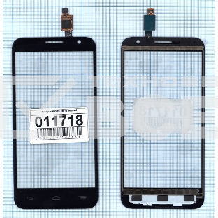 Сенсорное стекло (тачскрин) для Alcatel Idol 2 Mini 6016D черное